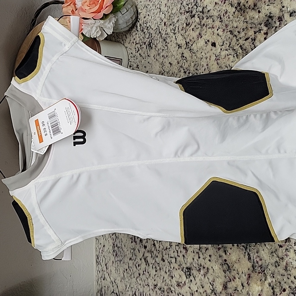 Youth XL padded compression football undershirt